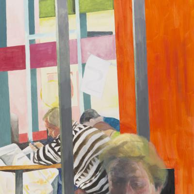 o.T., 2010; Acryl auf Bütten, 105x76